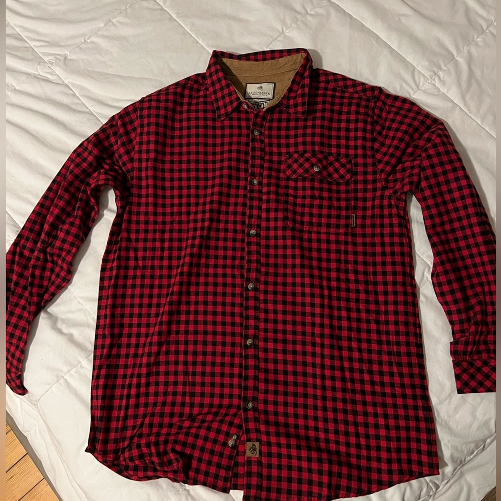 Legendary Whitetails Buck Camp Flannel- Mini Buffalo Check